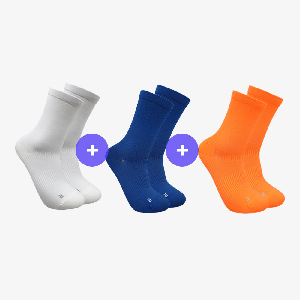 3 SET SAME COLOR CYCLE SOCKS