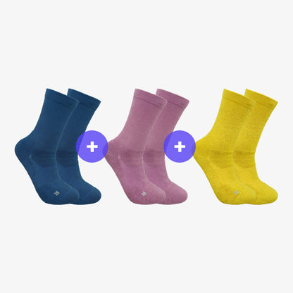 3 SET SAME COLOR VOLTLON HIKING SOCKS