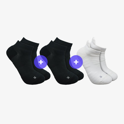 3 SET SAME COLOR SNEAKER SOCKS